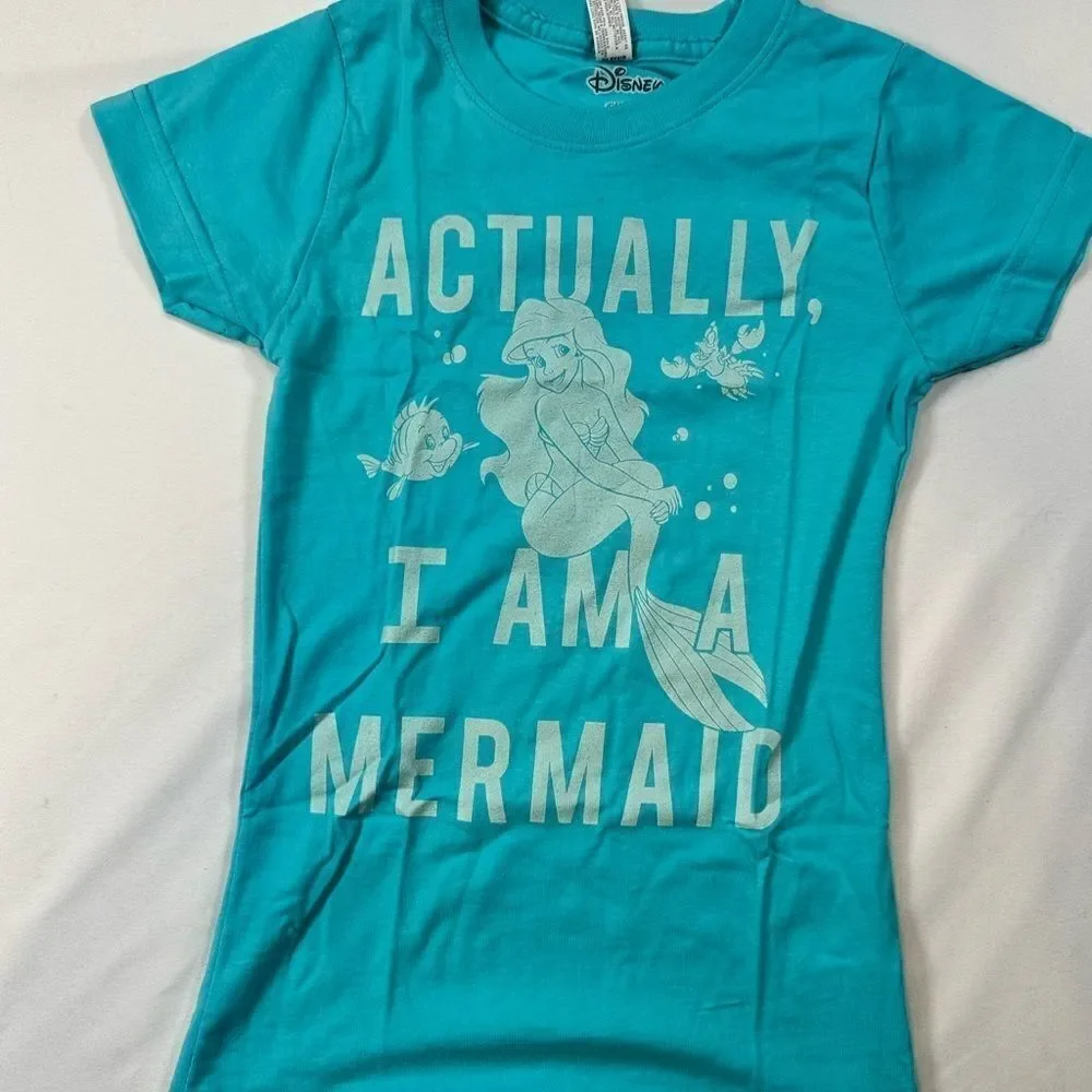 NWT KANU SURF Girls Pink Floral One Piece Swimsuit & Disney Mermaid Tee- Size 6X